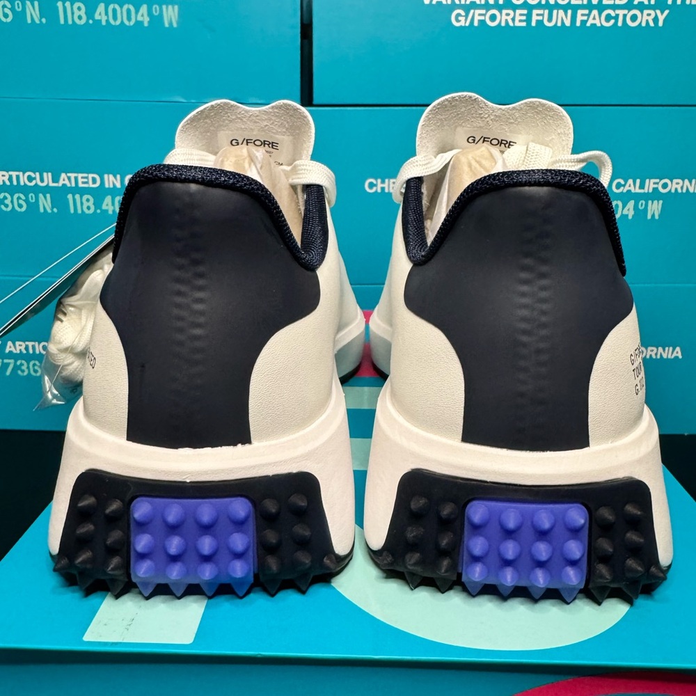 G/FORE MEN'S G.112 GOLF SHOE in Snow/Twilight - Picture 11 of 16
